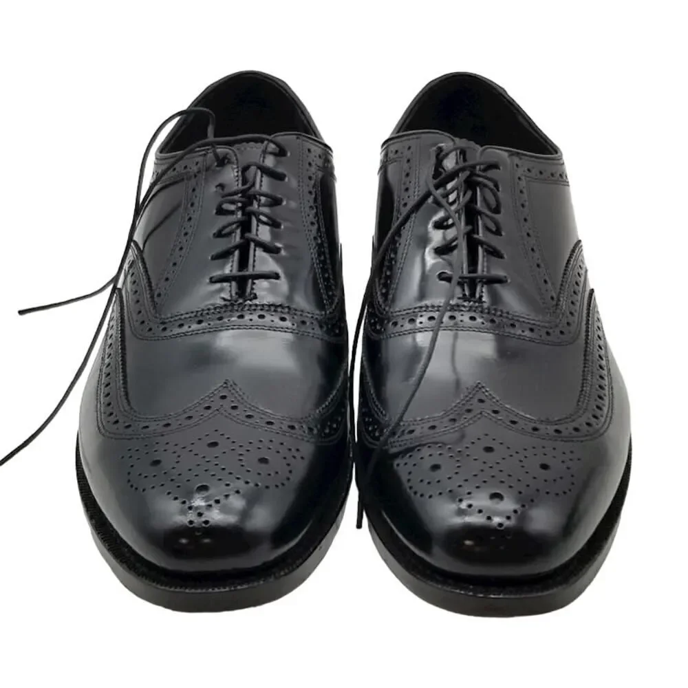 Florsheim Men's Black‎ Patent Leather Front Lace, Dress Shoe Sz. 9.5B Brogue NEW